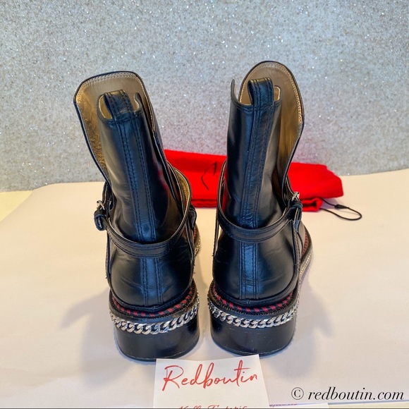 Louboutin Chelsea Black Leather Boots❤️Sold - Picture 3 of 6